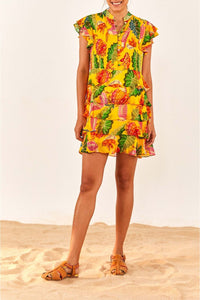 Robe courte Beaks & Bananas - Jaune