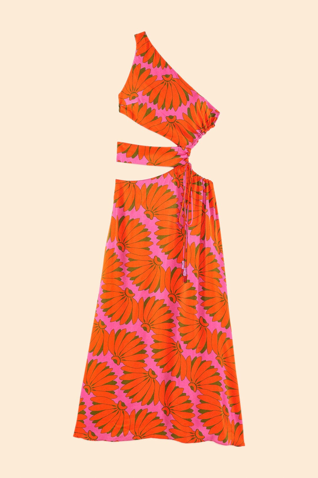 Robe longue Copacabana ajourée - Orange