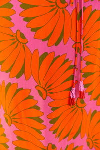 Robe longue Copacabana ajourée - Orange