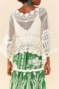 Blouse Morada Boa en dentelle - Blanc