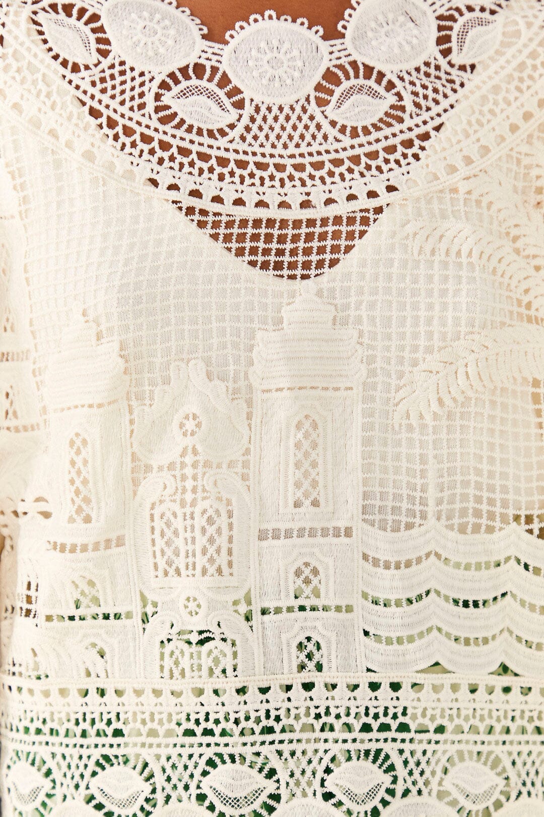 Blouse Morada Boa en dentelle - Blanc