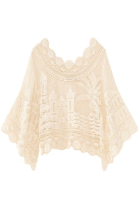 Blouse Morada Boa en dentelle - Blanc