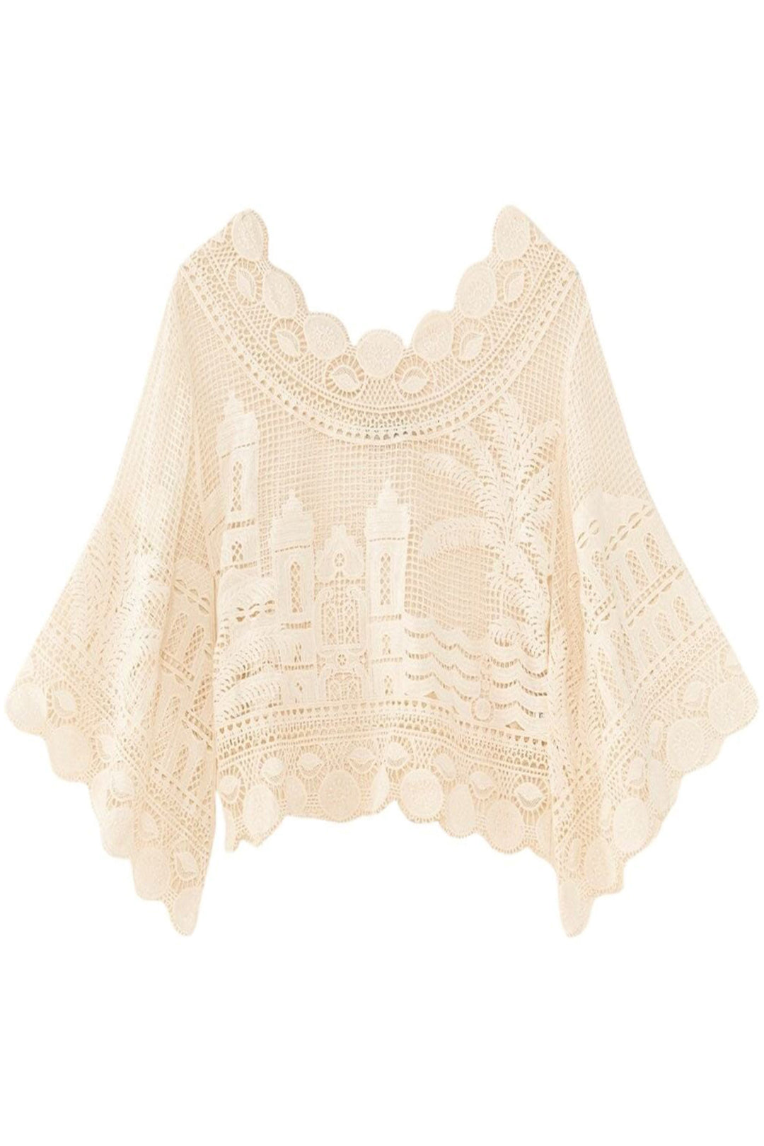 Blouse Morada Boa en dentelle - Blanc