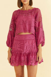 Jupe courte Morada Boa - Rose