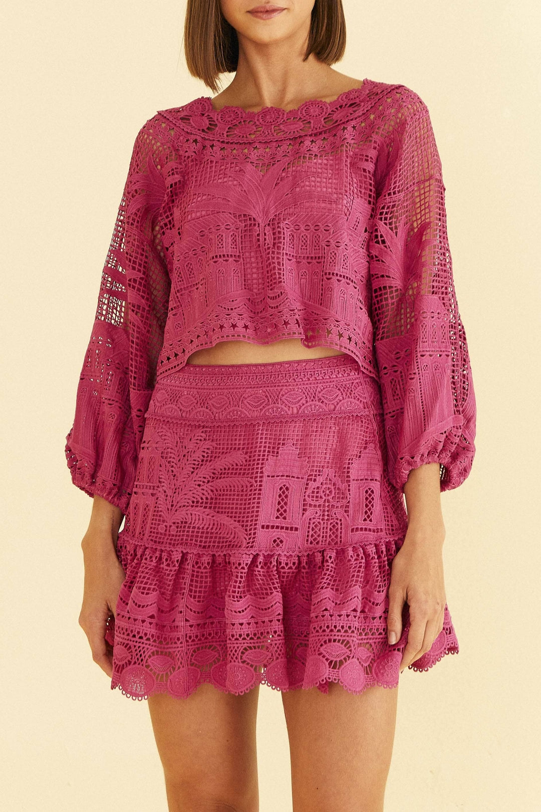 Jupe courte Morada Boa - Rose