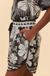 Short Macaw Elegance en lin - Noir