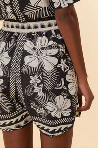 Short Macaw Elegance en lin - Noir
