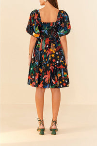 Robe courte Zodiac en coton - Multicolore