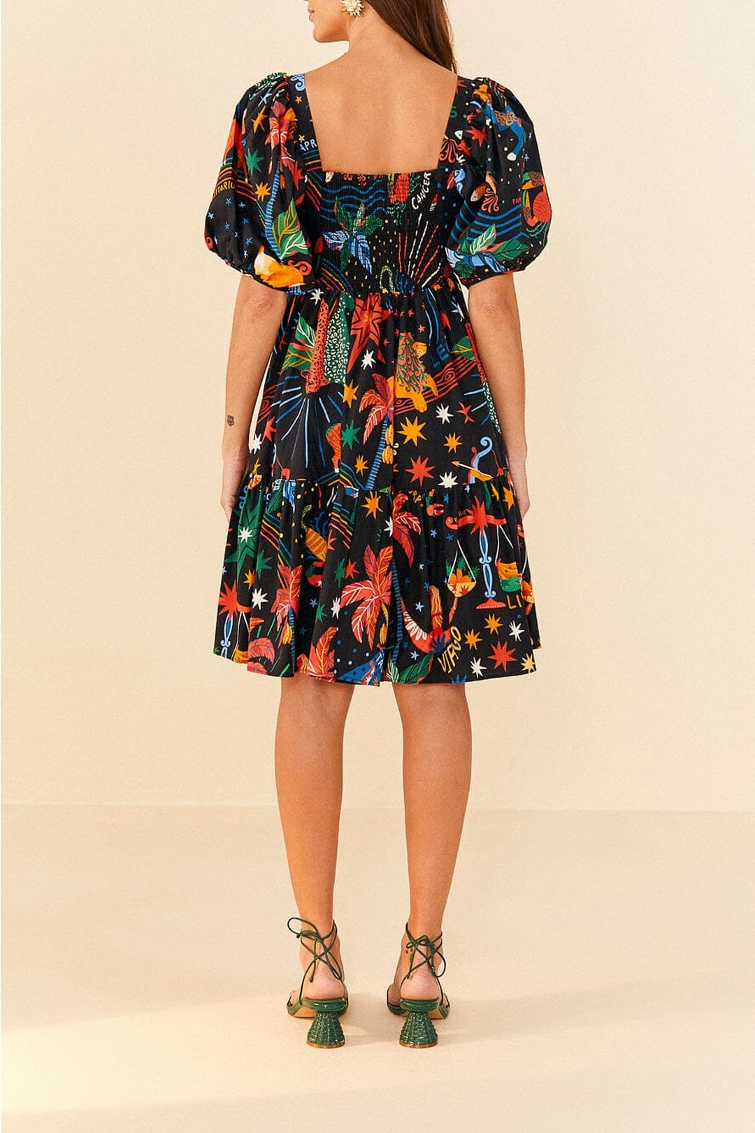Robe courte Zodiac en coton - Multicolore