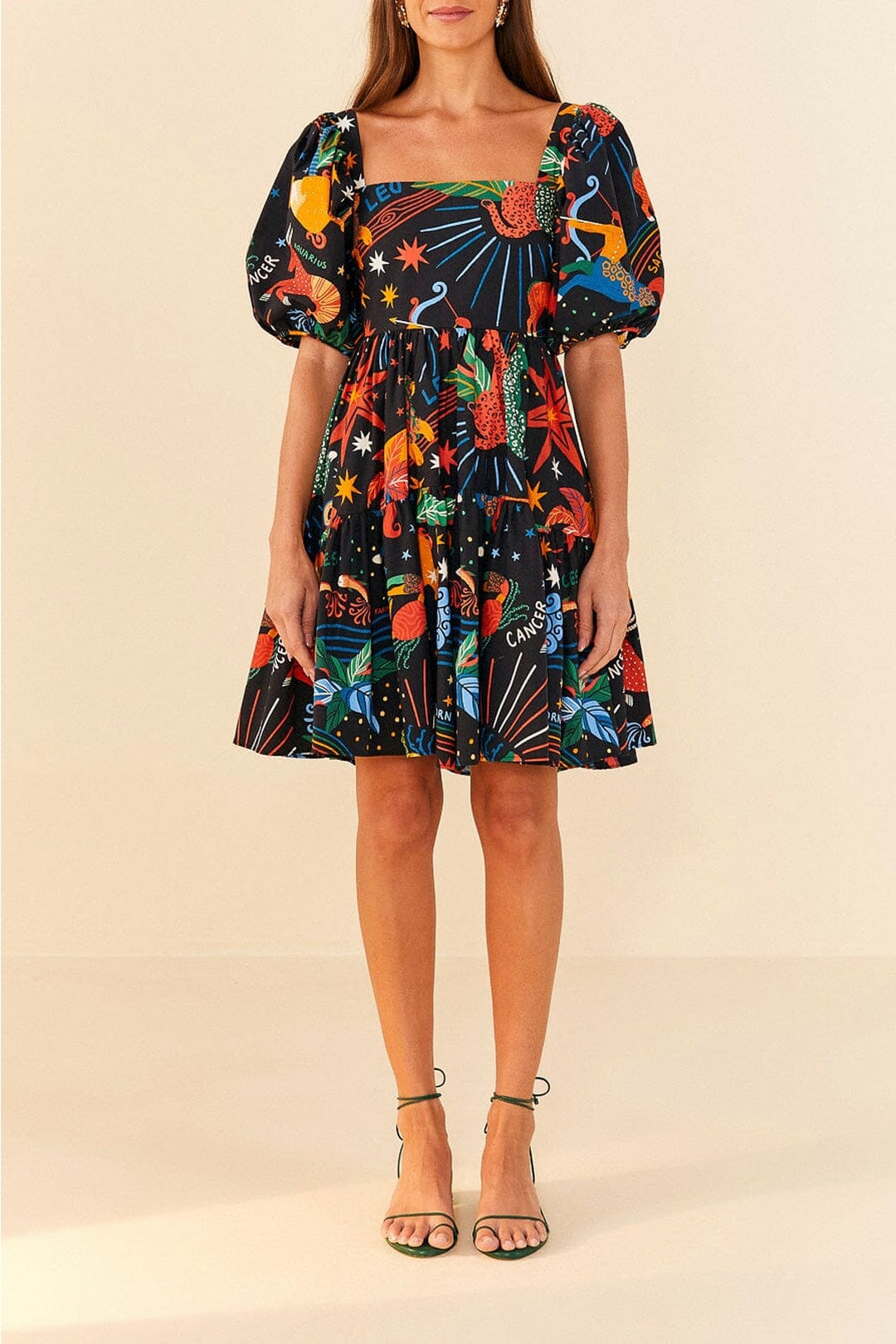 Robe courte Zodiac en coton - Multicolore