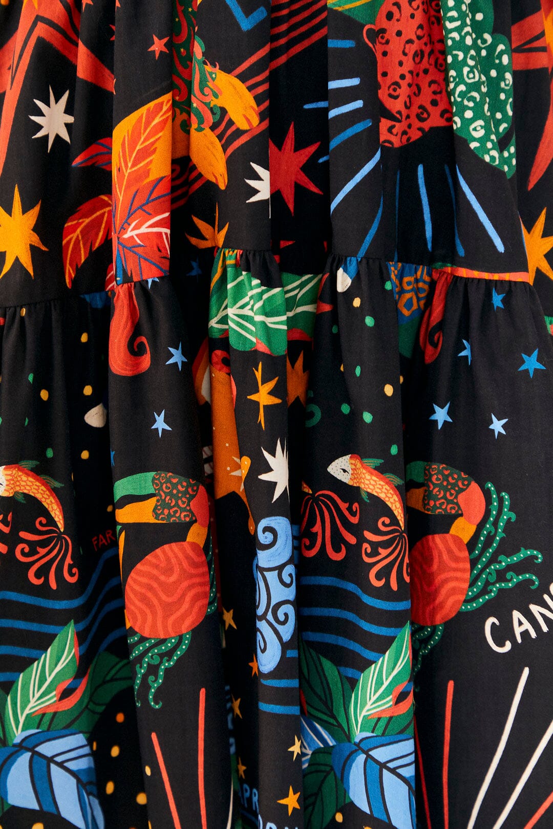 Robe courte Zodiac en coton - Multicolore