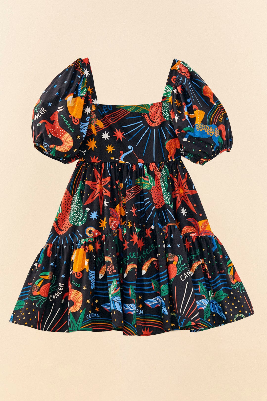 Robe courte Zodiac en coton - Multicolore