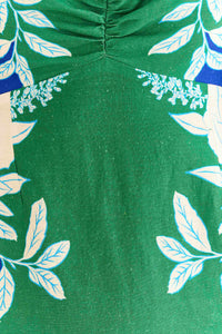Robe courte Soft Garden en lin - Vert