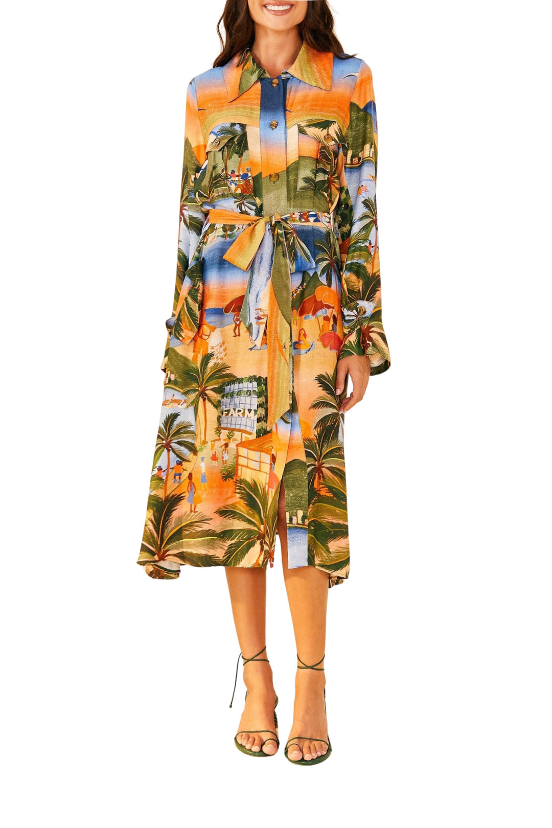Robe midi Carioca - Multicolore