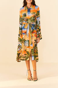Robe midi Carioca - Multicolore