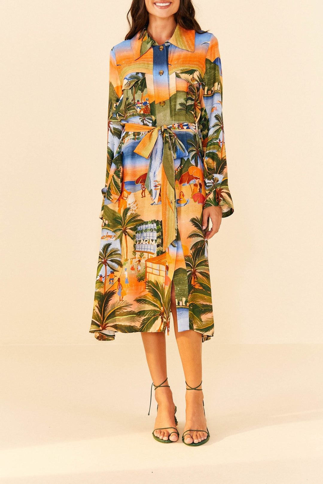 Robe midi Carioca - Multicolore