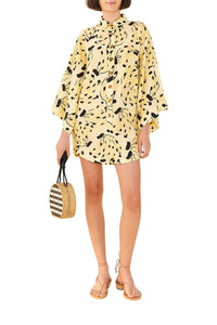 Combi-short Banana Bossa en lin - Jaune