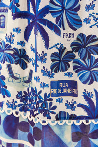 Robe midi Rio Sweet en coton - Bleu