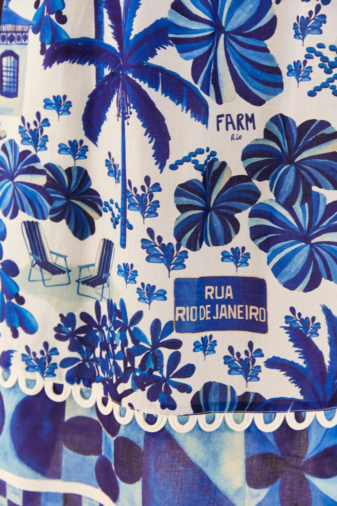 Robe midi Rio Sweet en coton - Bleu