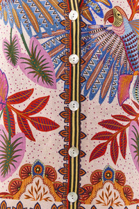 Chemise Macaw en lin - Rose