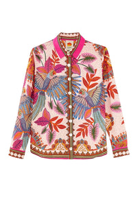 Chemise Macaw en lin - Rose