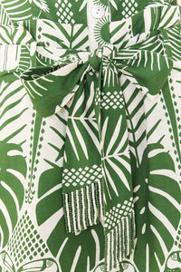 Combi-short Elegance Macaw en lin - Vert