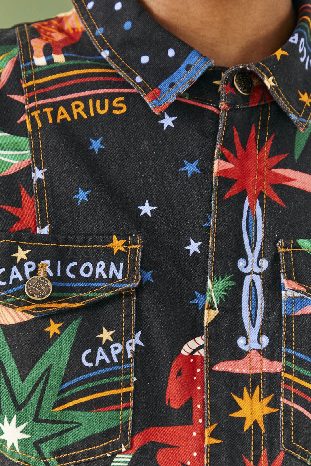 Combinaison Zodiac en toile en coton - Noir
