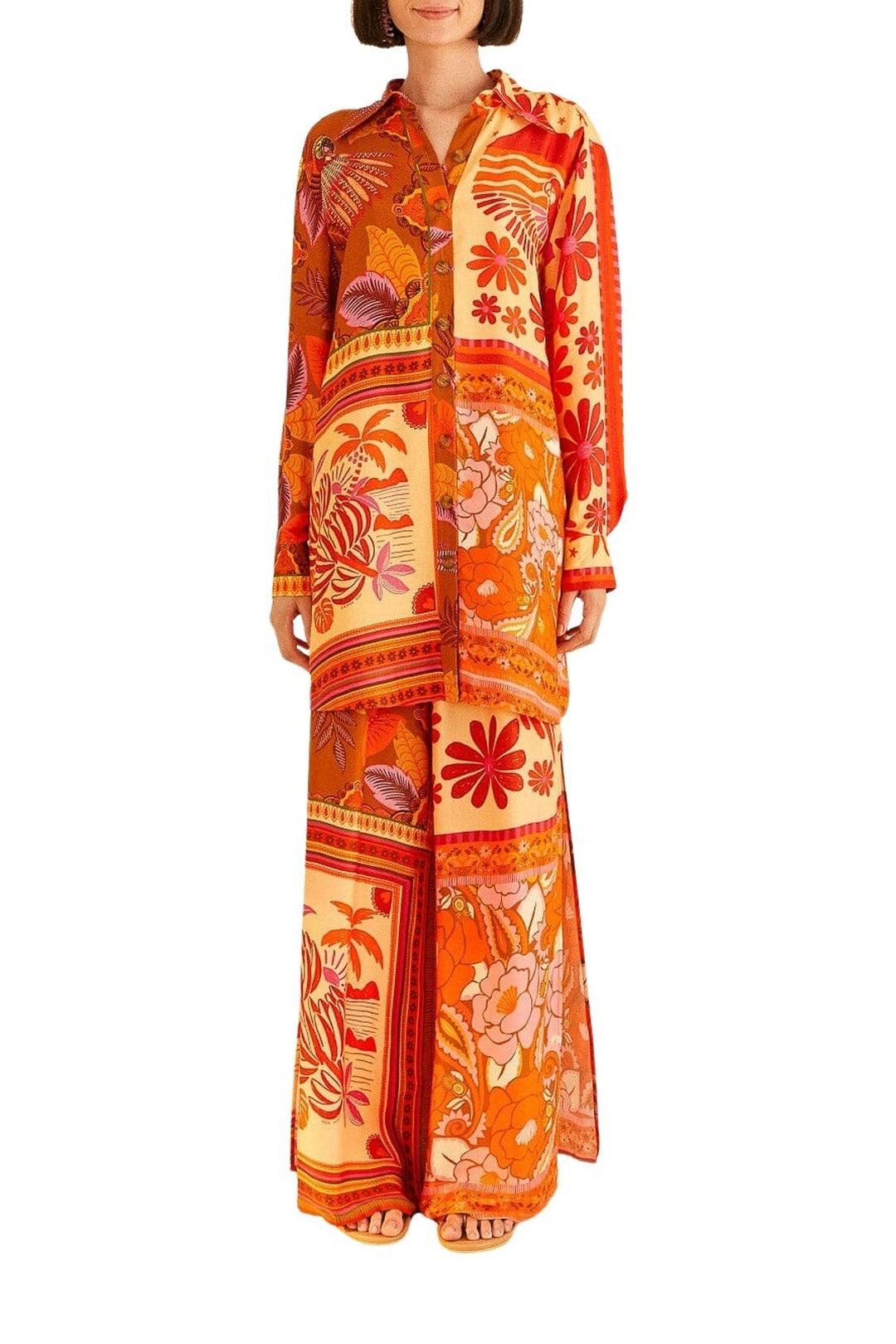 Pantalon Forest Mixed Scarves - Orange