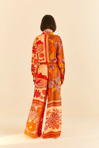 Pantalon Forest Mixed Scarves - Orange