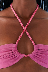 Top en maille - Rose