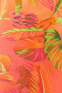 Robe longue asymétrique Ombre Forest - Orange