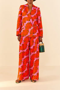 Blazer Copacabana en lin - Rose