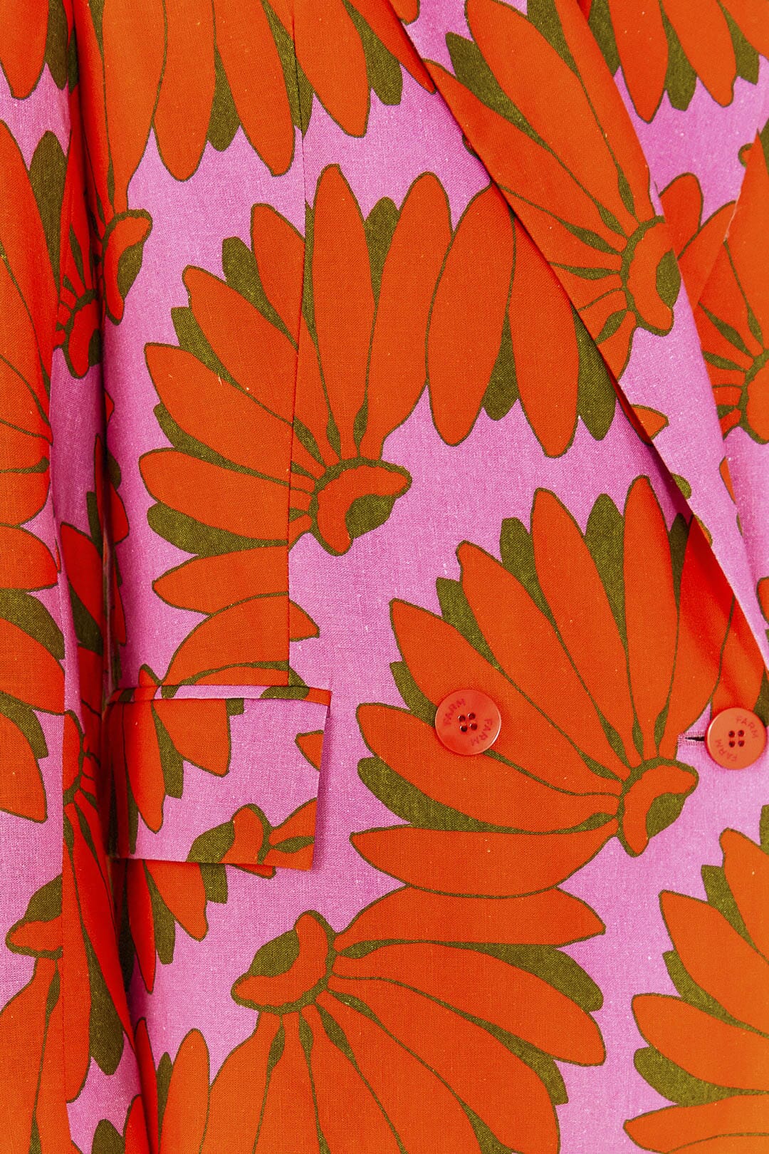 Blazer Copacabana en lin - Rose