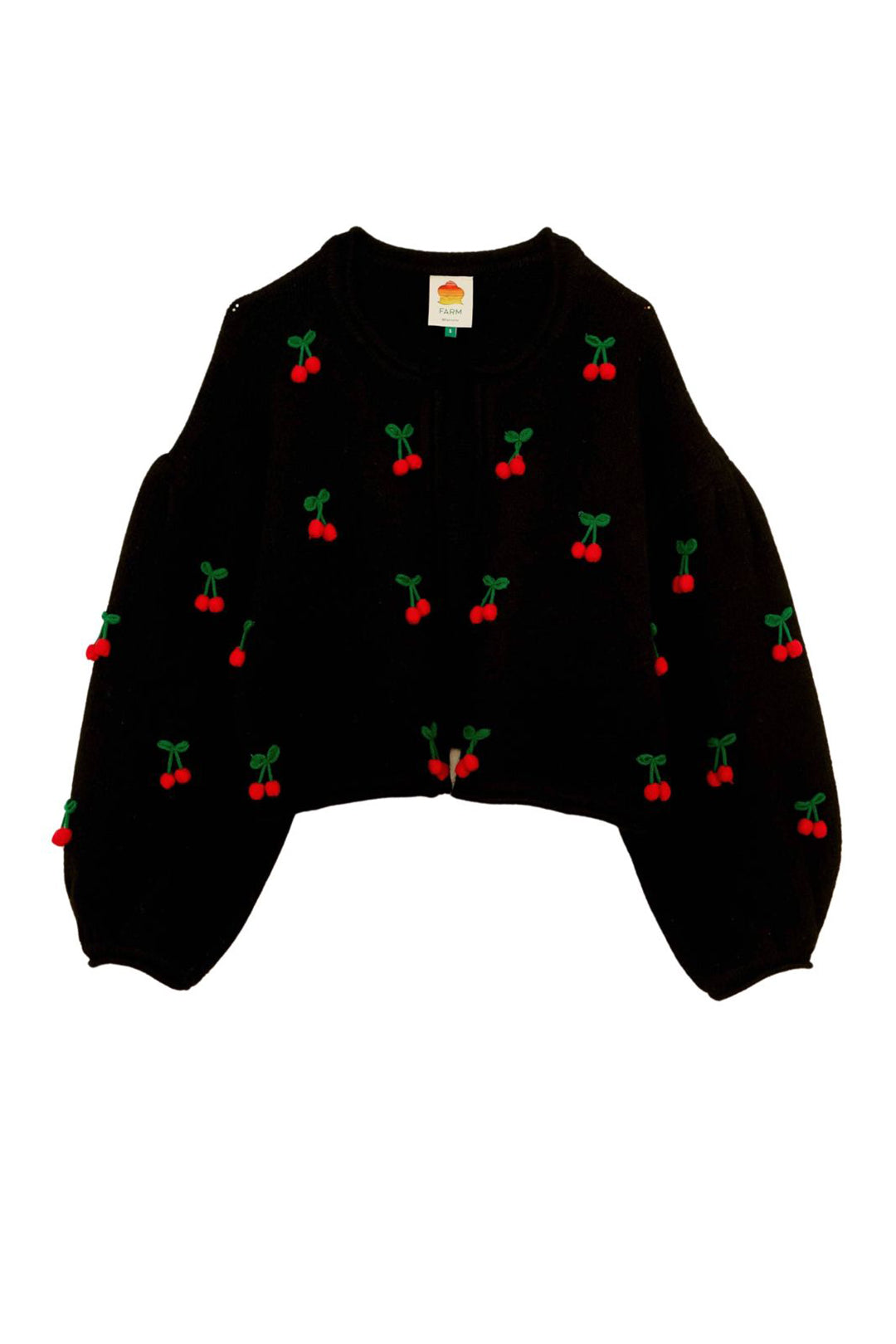 Cardigan Cerise en crochet - Noir