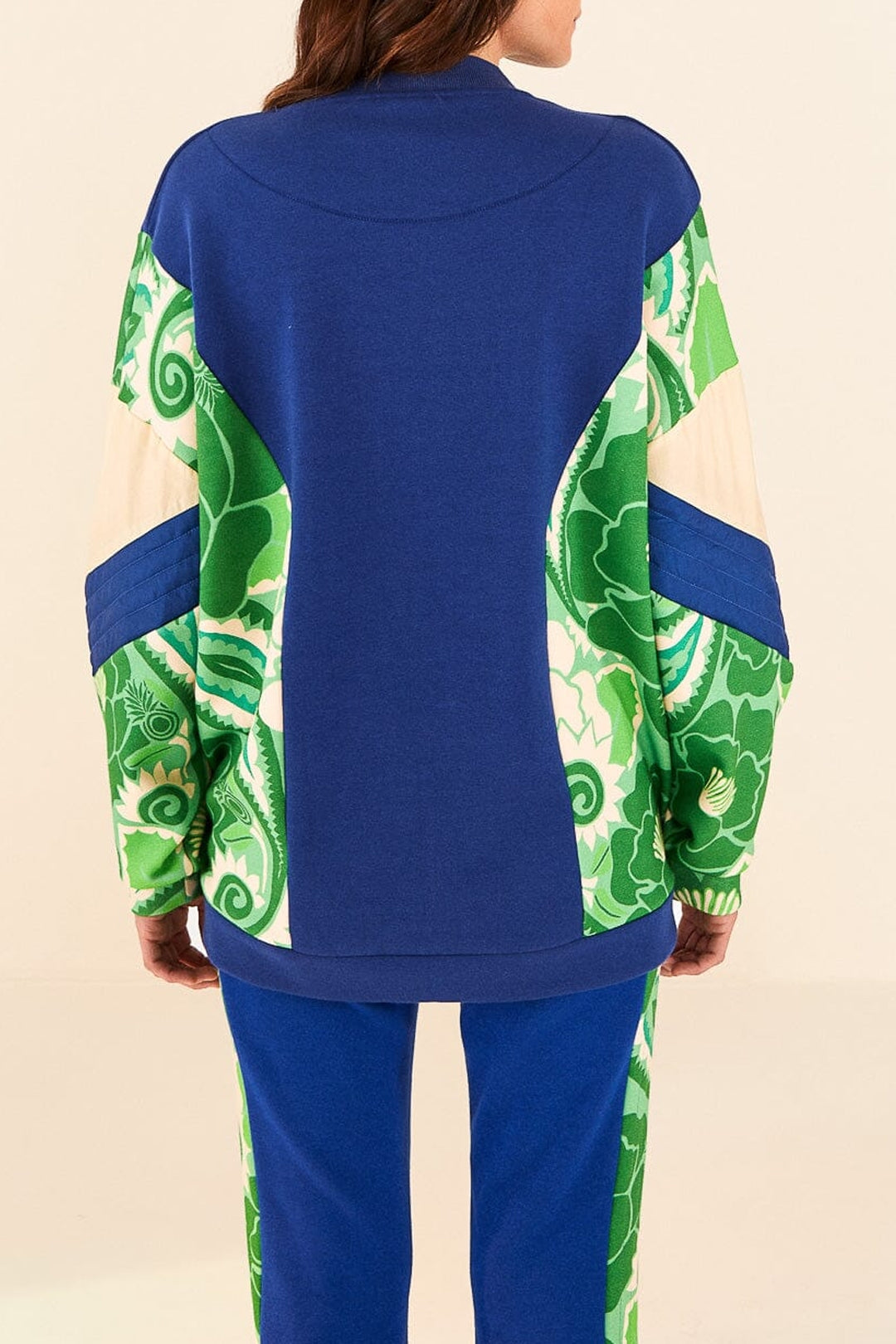 Sweat Tropical Groove en coton mélangé - Bleu