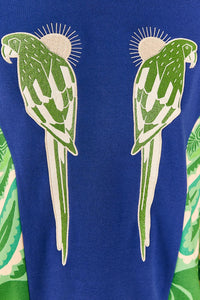 Sweat Tropical Groove en coton mélangé - Bleu