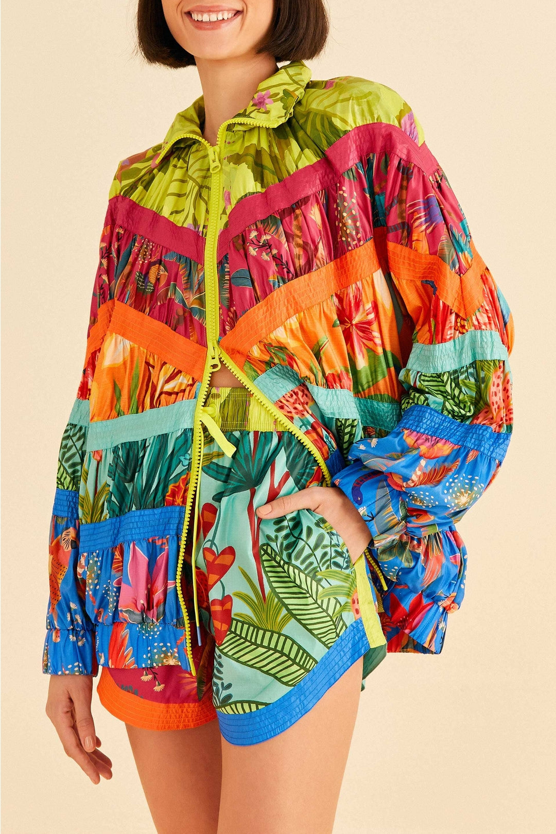 Short à imprimés mixtes - Multicolore