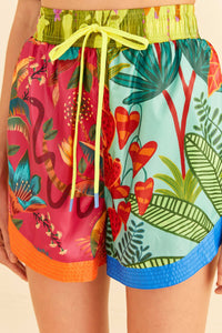 Short à imprimés mixtes - Multicolore