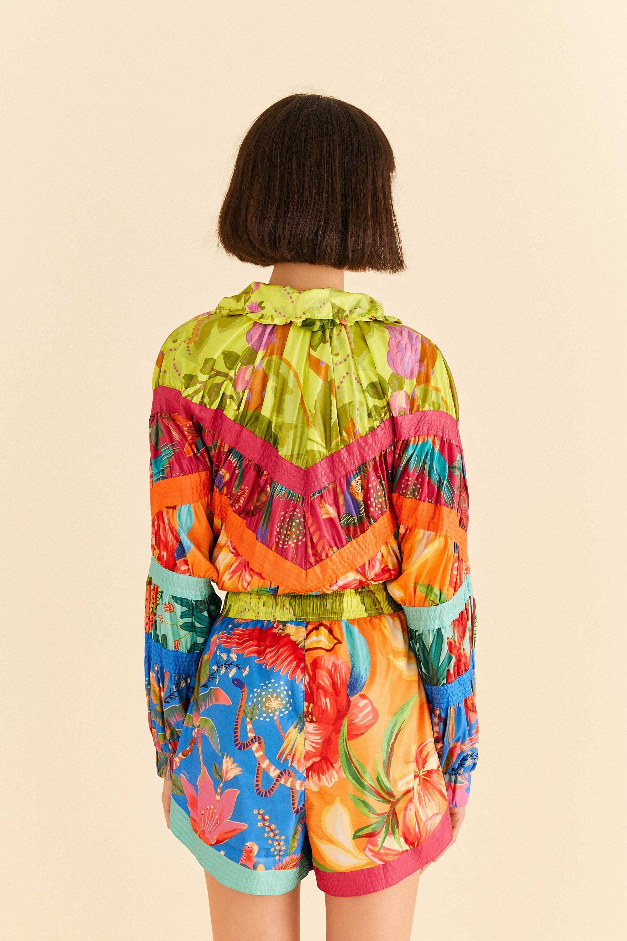 Short à imprimés mixtes - Multicolore
