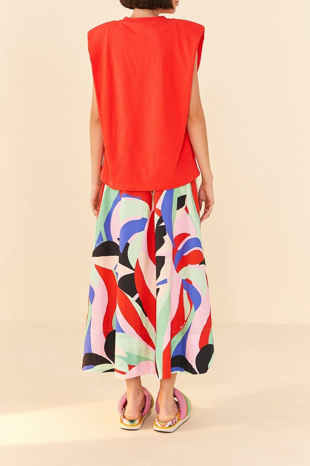 T-shirt Tropical en coton - Rouge