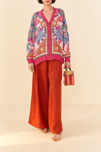 Cardigan Macaw Scarf - Rose
