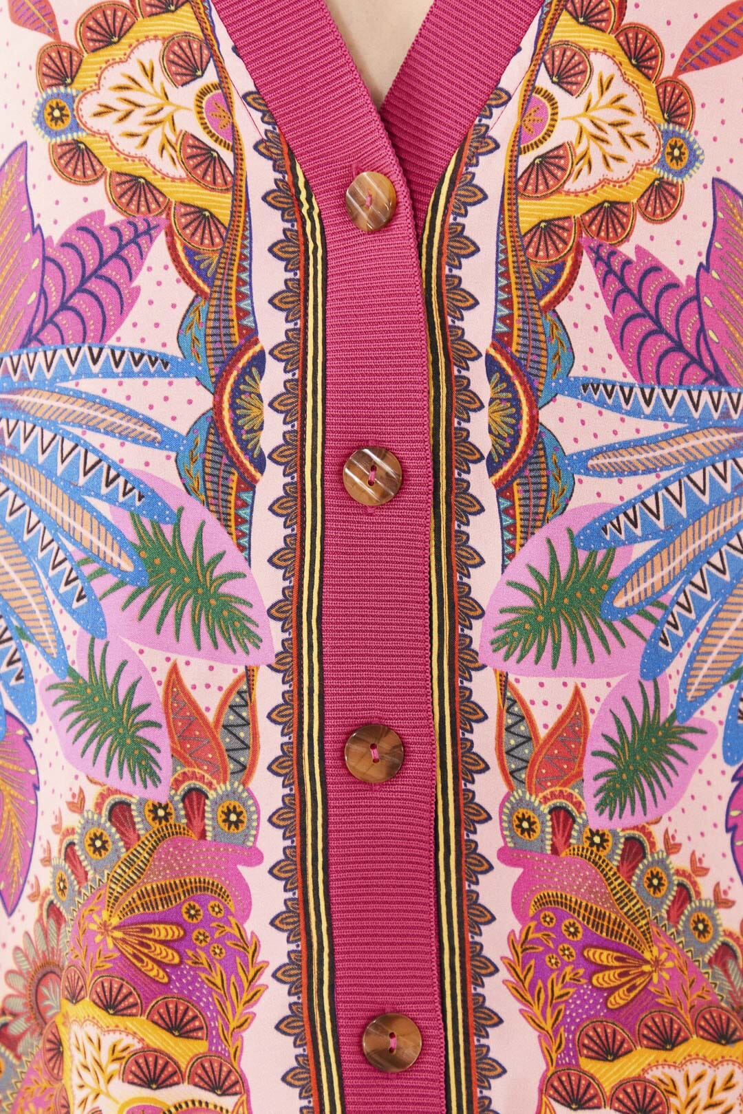 Cardigan Macaw Scarf - Rose