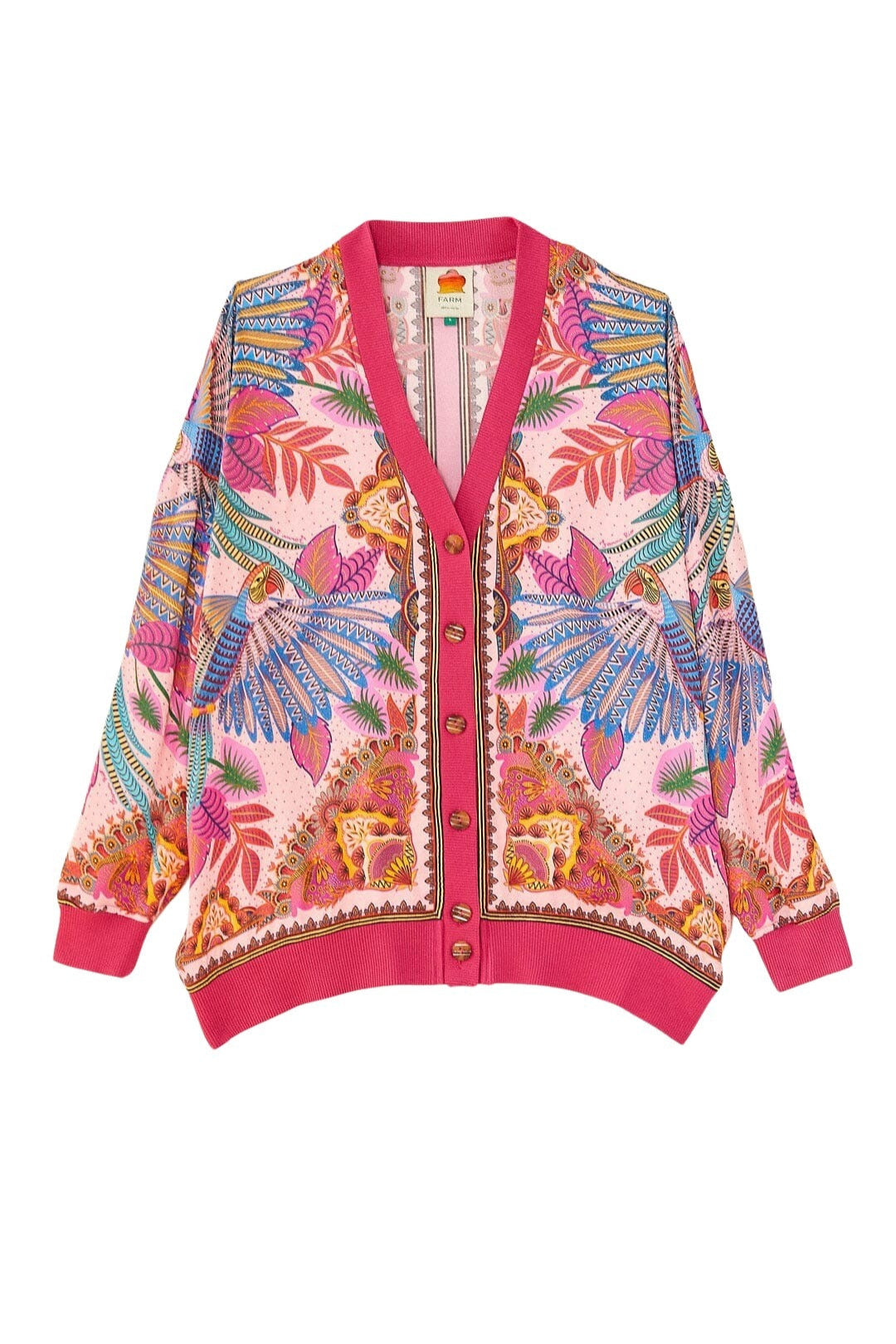 Cardigan Macaw Scarf - Rose