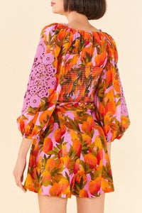 Short Mango Macaws en lin - Orange
