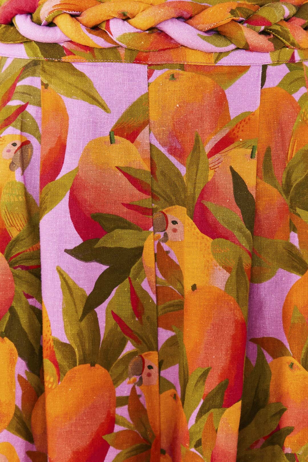 Short Mango Macaws en lin - Orange