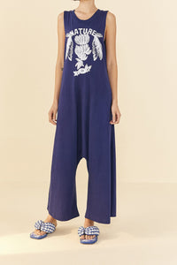 Combinaison Nature en coton - Bleu