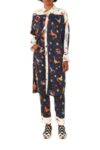 Robe midi nuisette Zodiac - Noir