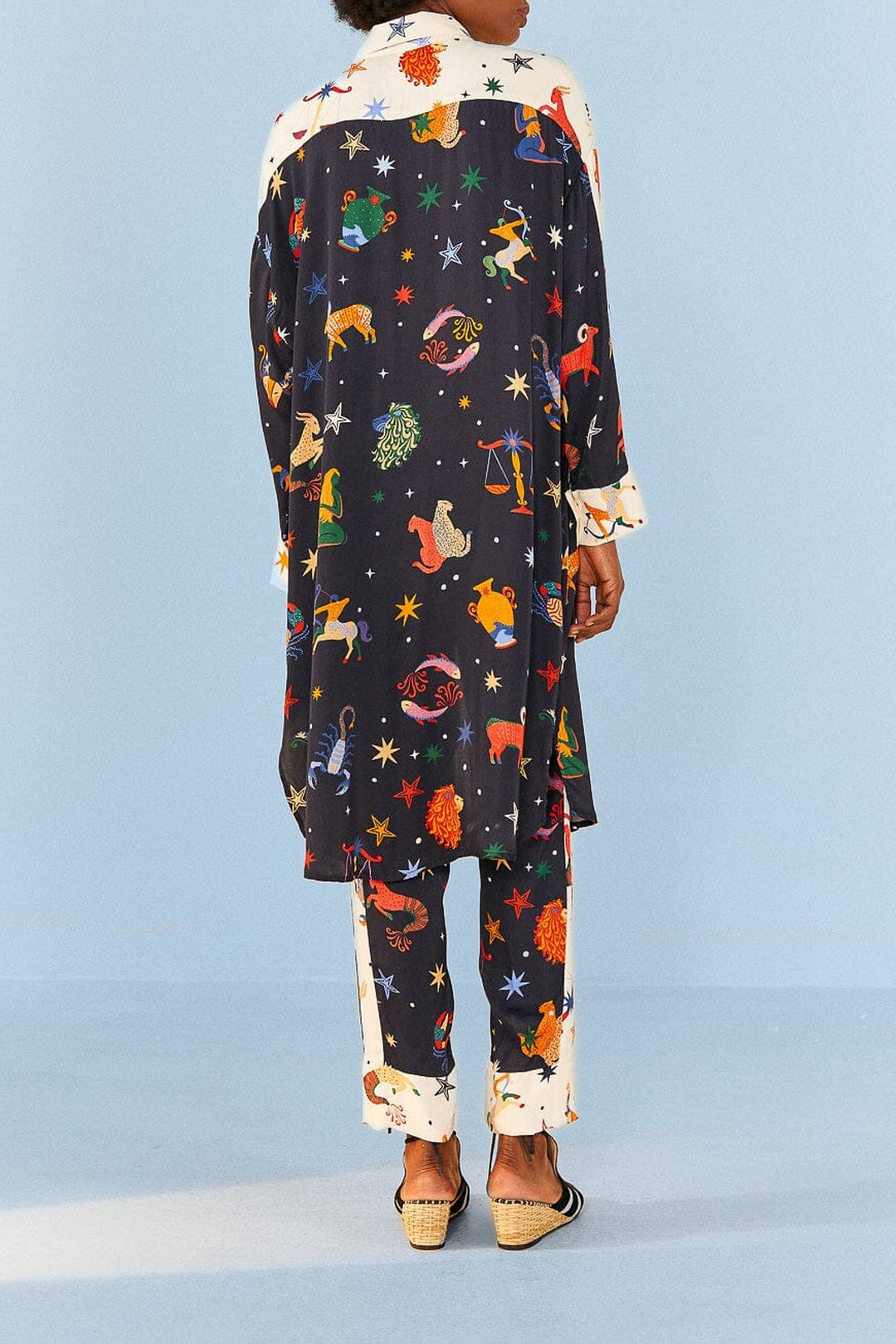 Robe midi nuisette Zodiac - Noir