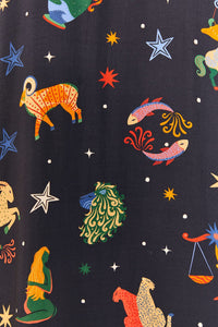 Robe midi nuisette Zodiac - Noir