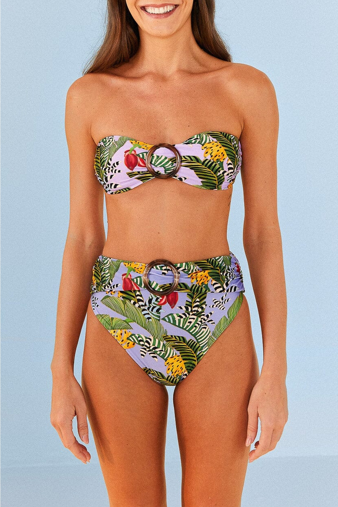 Maillot de bain une pièce Striped Bananas - Multicolore